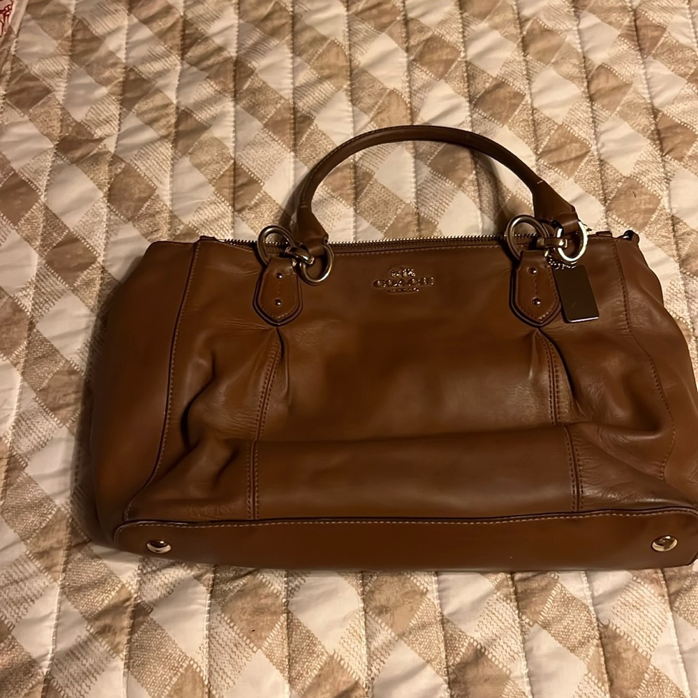 Coach British tan handbag